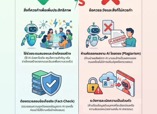 การใช้งาน AI อย่างสร้างสรรค์และรับผิดชอบ