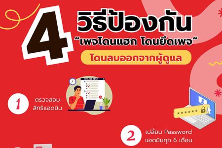 วิธีป้องกันเพจโดนแฮก